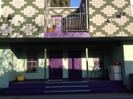 Purple porch